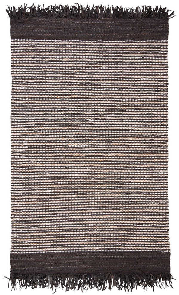 Safavieh Vintage Leather 373 Hand Woven 60% Leather 20% Cotton/and 20% Jute Rug VTL373C-4