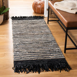 Safavieh Vintage Leather 373 Hand Woven 60% Leather 20% Cotton/and 20% Jute Rug VTL373G-4