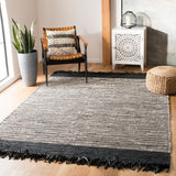 Safavieh Vintage Leather 373 Hand Woven 60% Leather 20% Cotton/and 20% Jute Rug VTL373G-4