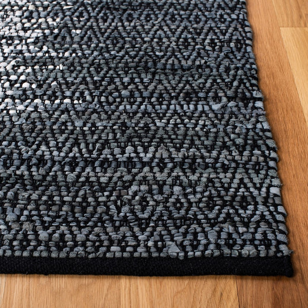 Safavieh Vintage Leather 387 Hand Woven 80% Leather and 20% Cotton Rug VTL387B-4R