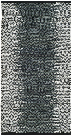 Safavieh Vintage Leather 389 Hand Woven 80% Leather and 20% Cotton Rug VTL389B-4R