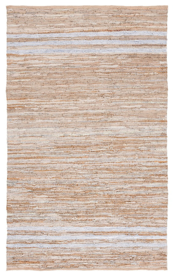 Vintage Hand Woven Leather Rug - Luxurious 85% Leather Blend, Unique Texture for Elegant Spaces