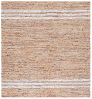 Vintage Hand Woven Leather Rug - Luxurious 85% Leather Blend, Unique Texture for Elegant Spaces