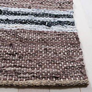 Vintage Hand Woven Leather Rug - Luxurious 85% Leather Blend, Unique Texture for Elegant Spaces