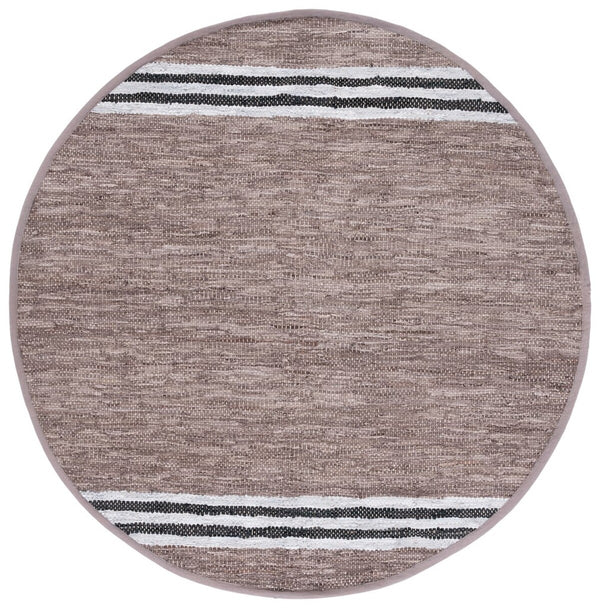 Vintage Hand Woven Leather Rug - Luxurious 85% Leather Blend, Unique Texture for Elegant Spaces