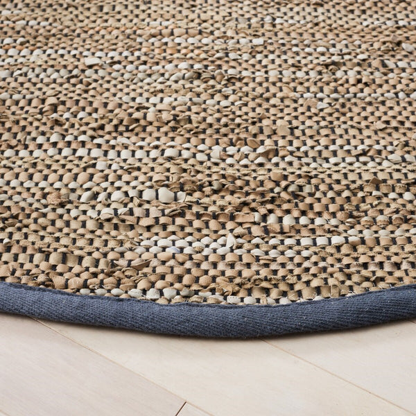 Safavieh Vintage Leather 401 Hand Woven 85% Leather, 10% Cotton, 5% Jute Rug X22X VTL401M-8