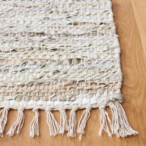 Safavieh Vintage Leather 501 Flat Weave 90% Recycled Leather and 10% Cotton Contemporary Rug VTL501B-8