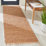 Safavieh Vintage Leather 501 Flat Weave 90% Recycled Leather and 10% Cotton Contemporary Rug VTL501D-8