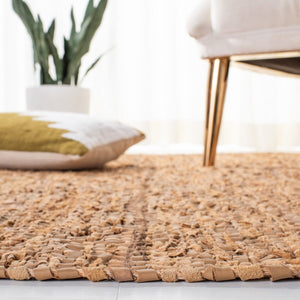 Safavieh Vintage Leather 501 Flat Weave 90% Recycled Leather and 10% Cotton Contemporary Rug VTL501D-8
