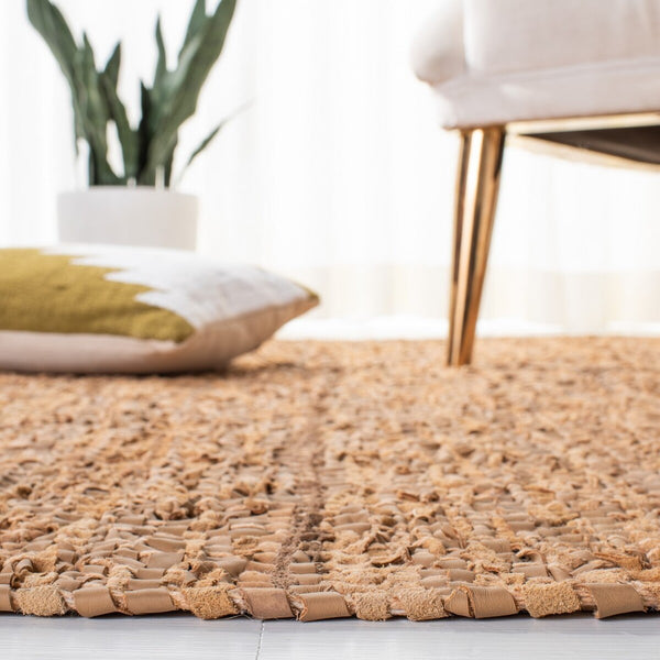 Safavieh Vintage Leather 501 Flat Weave 90% Recycled Leather and 10% Cotton Contemporary Rug VTL501D-8