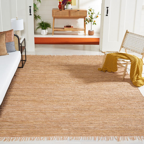 Safavieh Vintage Leather 501 Flat Weave 90% Recycled Leather and 10% Cotton Contemporary Rug VTL501D-8