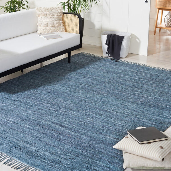 Safavieh Vintage Leather 501 Flat Weave 90% Recycled Leather and 10% Cotton Contemporary Rug VTL501M-8