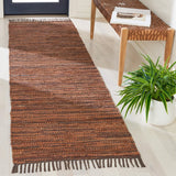 Safavieh Vintage Leather 501 Flat Weave 90% Recycled Leather and 10% Cotton Contemporary Rug VTL501T-8