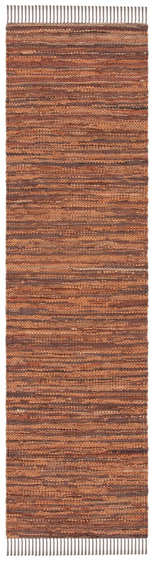 Safavieh Vintage Leather 501 Flat Weave 90% Recycled Leather and 10% Cotton Contemporary Rug VTL501T-8