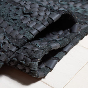 Safavieh Vintage Leather 501 Flat Weave 90% Recycled Leather and 10% Cotton Contemporary Rug VTL501Z-8