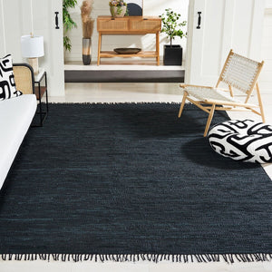 Safavieh Vintage Leather 501 Flat Weave 90% Recycled Leather and 10% Cotton Contemporary Rug VTL501Z-8
