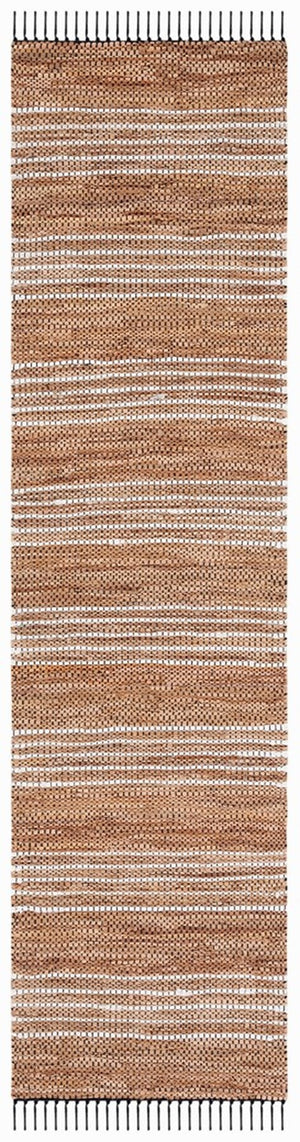 Safavieh Vintage Leather 601 Hand Woven Pile Content: 70% Leather 30% Jute | Overall Content: 70% Leather 25% Jute 10% Cotton Rug X22X VTL601B-8