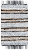 Vintage Leather 601 Hand Woven Pile Content: 70% Leather 30% Jute | Overall Content: 70% Leather 25% Jute 10% Cotton 0 Rug Silver / Natural PILE CONTENT: 70% LEATHER 30% JUTE | OVERALL CONTENT: 70% LEATHER 25% JUTE 10% COTTON VTL601G-8