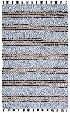 Vintage Leather 601 Hand Woven Pile Content: 70% Leather 30% Jute | Overall Content: 70% Leather 25% Jute 10% Cotton 0 Rug Silver / Natural PILE CONTENT: 70% LEATHER 30% JUTE | OVERALL CONTENT: 70% LEATHER 25% JUTE 10% COTTON VTL601G-8