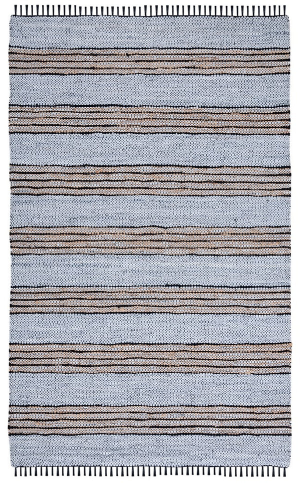 Vintage Leather 601 Hand Woven Pile Content: 70% Leather 30% Jute | Overall Content: 70% Leather 25% Jute 10% Cotton 0 Rug Silver / Natural PILE CONTENT: 70% LEATHER 30% JUTE | OVERALL CONTENT: 70% LEATHER 25% JUTE 10% COTTON VTL601G-8