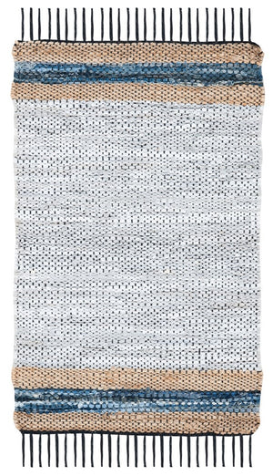 Safavieh Vintage Leather 602 Hand Woven Pile Content: 70% Leather 30% Jute | Overall Content: 70% Leather 25% Jute 10% Cotton Rug X22X VTL602F-8