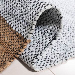 Safavieh Vintage Leather 602 Hand Woven Pile Content: 70% Leather 30% Jute | Overall Content: 70% Leather 25% Jute 10% Cotton Rug X22X VTL602F-8