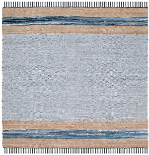 Safavieh Vintage Leather 602 Hand Woven Pile Content: 70% Leather 30% Jute | Overall Content: 70% Leather 25% Jute 10% Cotton Rug X22X VTL602F-8