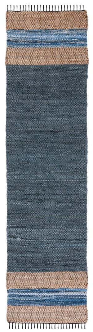 Safavieh Vintage Leather 602 Hand Woven Pile Content: 70% Leather 30% Jute | Overall Content: 70% Leather 25% Jute 10% Cotton Rug X22X VTL602M-8