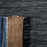 Safavieh Vintage Leather 602 Hand Woven Pile Content: 70% Leather 30% Jute | Overall Content: 70% Leather 25% Jute 10% Cotton Rug X22X VTL602M-8