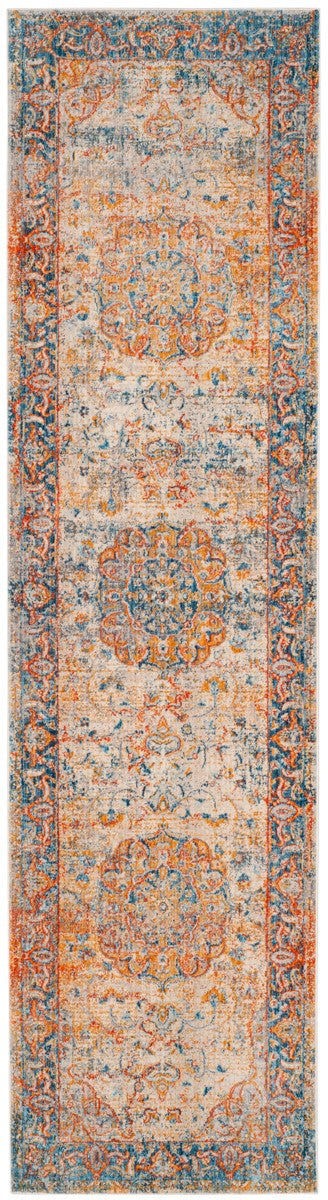 Vintage Power Loomed Rug - Elegant Polyester Design for Timeless Home Decor & Comfortable Living Spaces