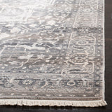Vintage Persian 479 Indoor/Outdoor Powerloomed 100% Polyester Rug Grey / Charcoal