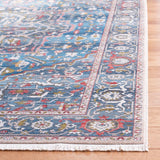 Vintage Persian 479 Indoor/Outdoor Powerloomed 100% Polyester Rug Blue / Ivory