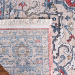 Vintage Persian 479 Indoor/Outdoor Powerloomed 100% Polyester Rug Red / Blue