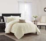 Leighton Beige King 5pc Comforter Set