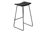 Porter Designs Yuki Solid Mango Wood Seat Contemporary Bar Stool Black 07-108-11-8654-1