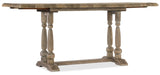 Hooker Furniture Boheme Traditional-Formal Brasserie Friendship Table in Poplar and Hardwood Solids with White Oak Veneers and Resin 5750-75206-MWD
