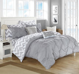 Louisville Grey Twin X-Long 7pc Comforter Set