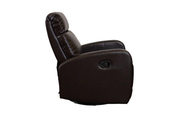 Porter Designs Marshall Swivel Transitional Recliner Brown 03-201C-13-2281