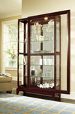 Pulaski Furniture Sliding Door 5 Shelf Curio Cabinet in Deep Brown 20661-PULASKI 20661-PULASKI