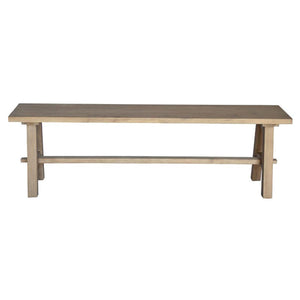 Bedford 59" Acacia Wood Bench – Stylish, Durable Seating for Farmhouse or Modern Dining Spaces!