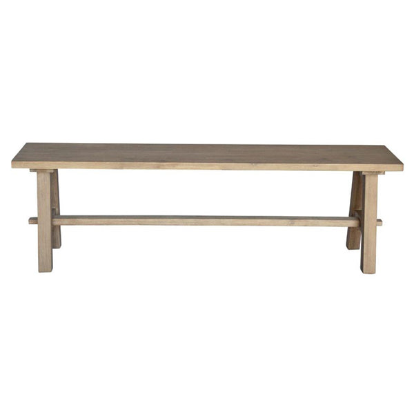 Bedford 59" Acacia Wood Bench – Stylish, Durable Seating for Farmhouse or Modern Dining Spaces!