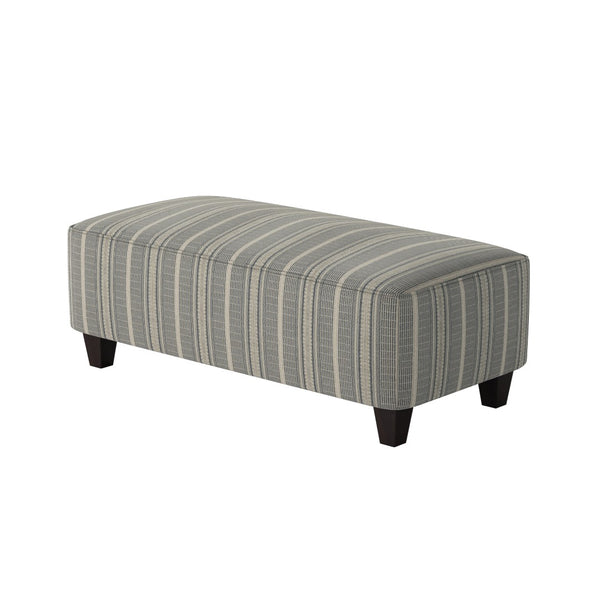 Fusion 100-C Transitional Cocktail Ottoman 100-C Farmhouse Indigo 49" Wide Cocktail Ottoman