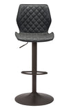 Zuo Modern Seth 100% Polyurethane, Plywood, Steel Modern Commercial Grade Barstool Vintage Black, Dark Bronze 100% Polyurethane, Plywood, Steel