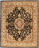 Nourison Nourison 2000 2028 Persian Handmade Tufted Indoor Area Rug Black 8'6" x 11'6" 99446683007