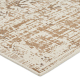 Althoff 5'3" x 7' Indoor/Outdoor Area Rug, Sand and Ivory Noble House