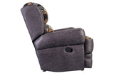 Porter Designs Hunter Wildlife Pattern Reversible to Leather-Look Transitional Recliner Gray 03-33C-11-8022