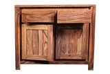 Porter Designs Urban Solid Sheesham Wood 2 Drawer Contemporary Sideboard Natural 07-117-20-1422