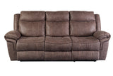 Porter Designs Carrizo Transitional Reclining Sofa Brown 03-180C-01-7621