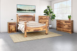 Porter Designs Taos Solid Sheesham Wood King Natural Bed Natural 04-196-17-9046N-KIT