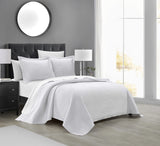 Teague White Queen 3pc Quilt Set